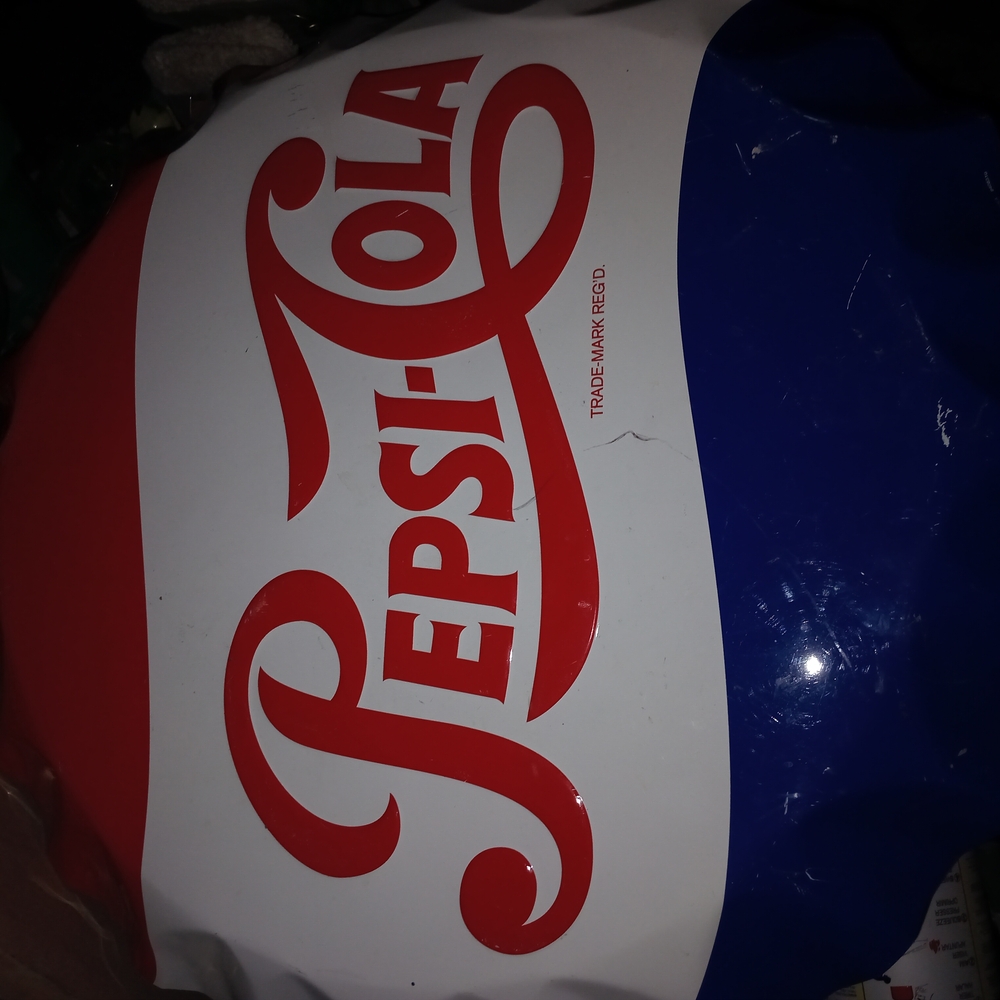 Pepsi Red and White Vintage Art Poster